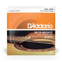 d'addario - cordes en bronze pour guitare acoustique - d'addario ez900