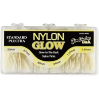 dunlop 4461 - médiators nylon glow - boîte de 216