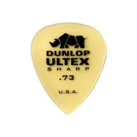 dunlop ultex sharp - médiator pour guitare - pointu - 0.73 mm - 72 pièces