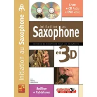 initiation au saxophone en 3d - solfège + doigtés