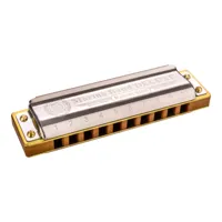 hohner marine band deluxe - harmonica diatonique - c clé - 10 trous - bois de poirier - laqué - avec boîtier