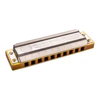 hohner marine band deluxe - harmonica diatonique - a clé - 10 trous - bois de poirier - laqué - avec boîtier