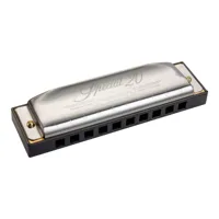 hohner progressive special 20 - harmonica diatonique - f clé - 10 trous - avec boîtier
