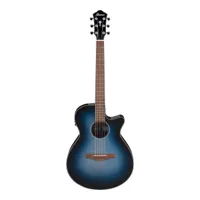ibanez - aeg aeg50 - guitare électro-acoustique - indigo blue burst high gloss