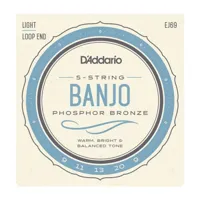 d'addario ej69 banjo 5st phosphor bronze 9/20