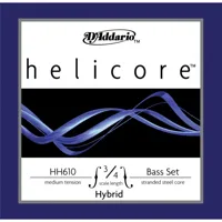 d'addario hh610 3/4m - helicore hybrid jeu cordes contrebasse 3/4 medium
