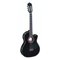 ortega ortega rce145 - guitare électro-classique - noir brillant (+housse)