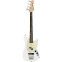 american performer mustang bass rw, arctic white