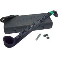 nuvo jsax 2.0 - saxophone - clé de do/ut - noir et vert - avec boîtier
