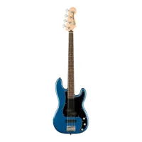 squier affinity series precision bass - guitare basse électrique - bleu placide laqué