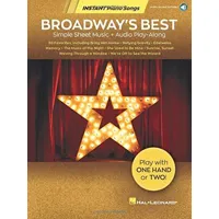 broadway's best: simple sheet music + audio play-along