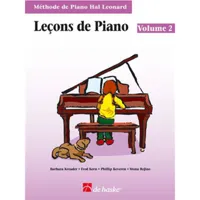 lecons de piano, volume 2 (avec cd) methode de piano hal leonard - piano -  recueil + cd