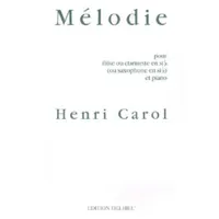 melodie --- flute ou clarinette et piano