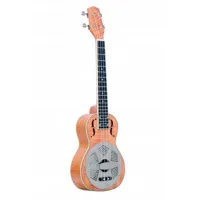 resouke cm ukulele tenor avec resonateur table en erable madre et housse incluse
