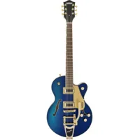 g5655tg electromatic center block jr. single-cut with bigsby and gold hardware lrl, azure metallic