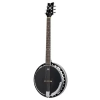 banjo 6 cordes, electro, noir